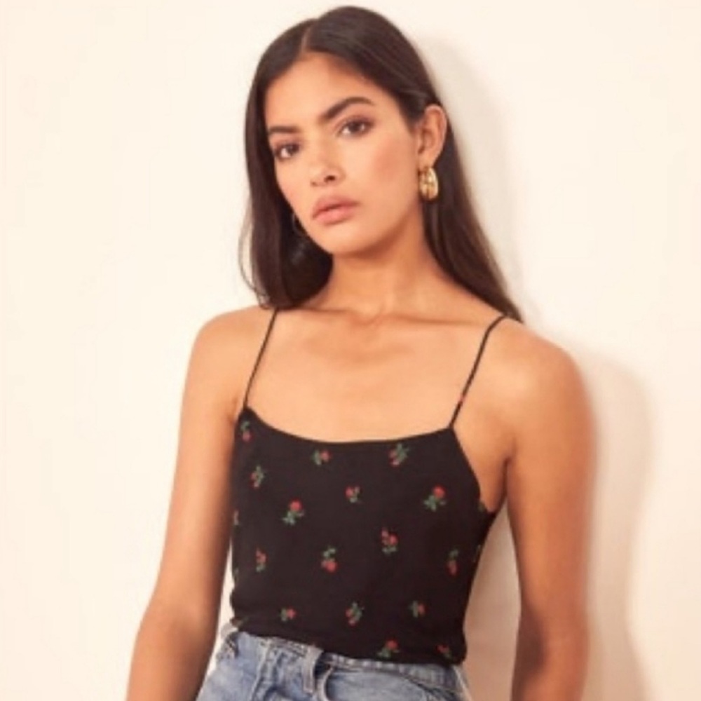 Reformation Atticus Lancaster Rose Camisole | size: Medium